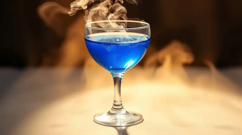 Ein Glas mit einem Cocktail