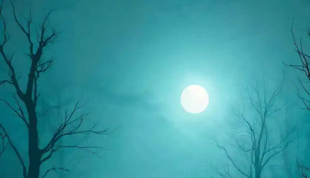 Vollmond bei Nebel