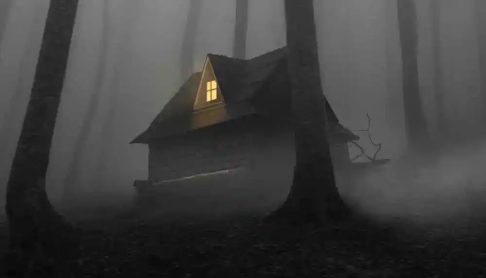Ein geheimnisvolles Haus im Wald