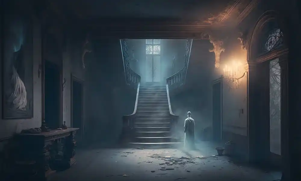 Das Innere eines verlassenen Hauses