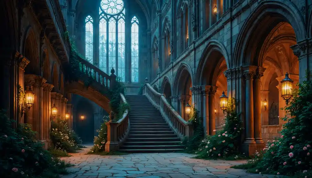 Eine gotische Treppe