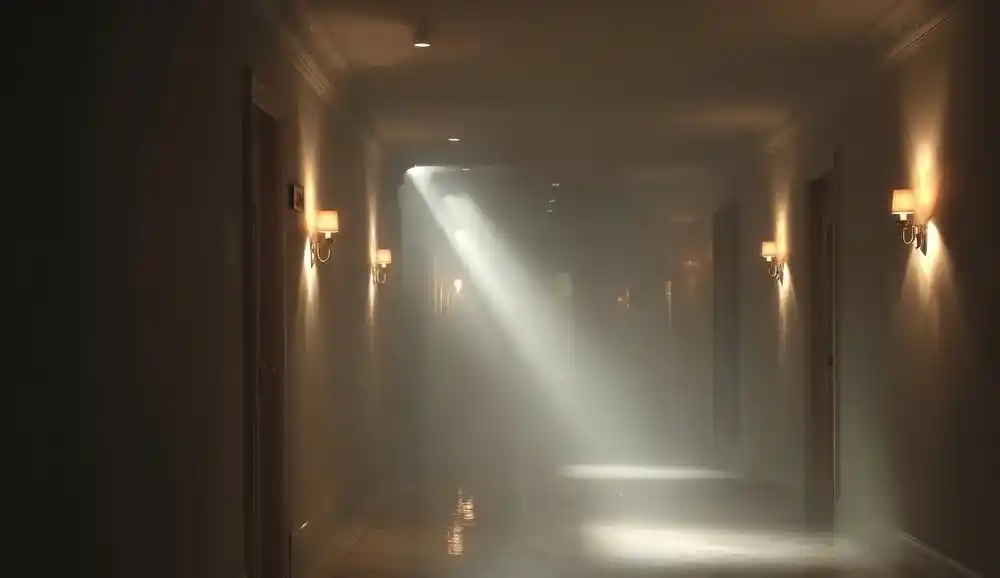 Der Flur eines Hotels