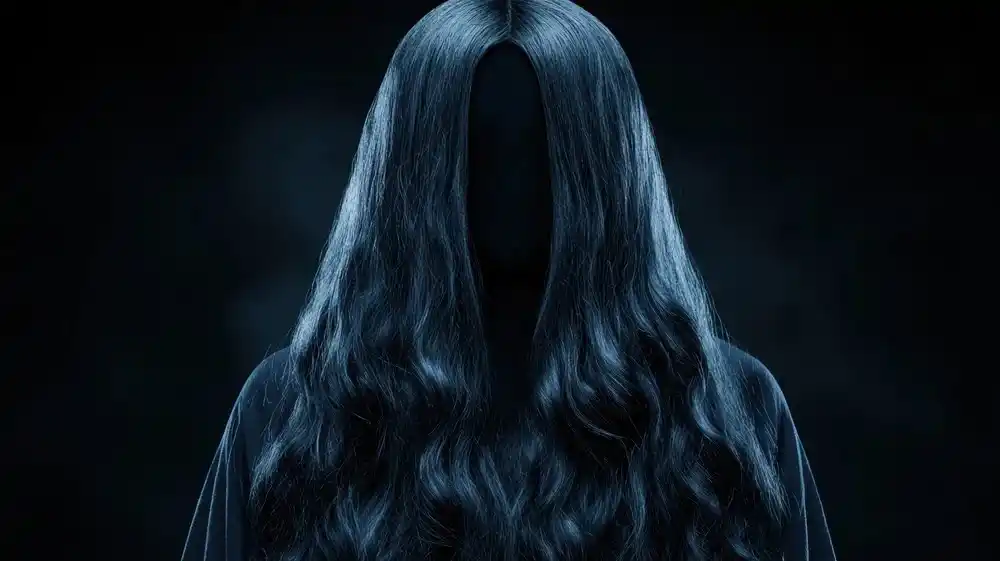 Eine Frau mit langen Haaren