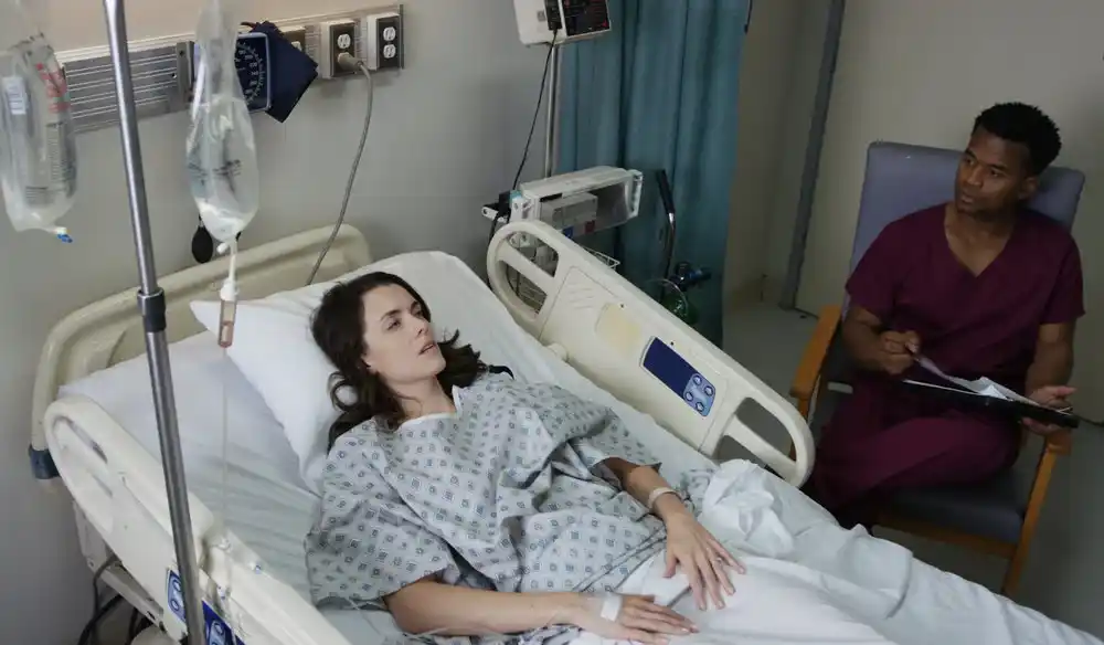 Sharyn im Krankenhaus