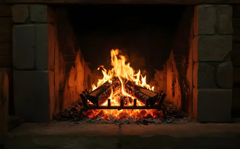 Ein Kaminfeuer