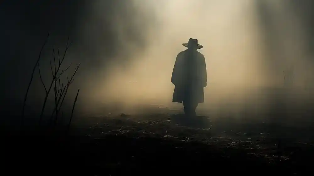 Eine Gestalt im Nebel