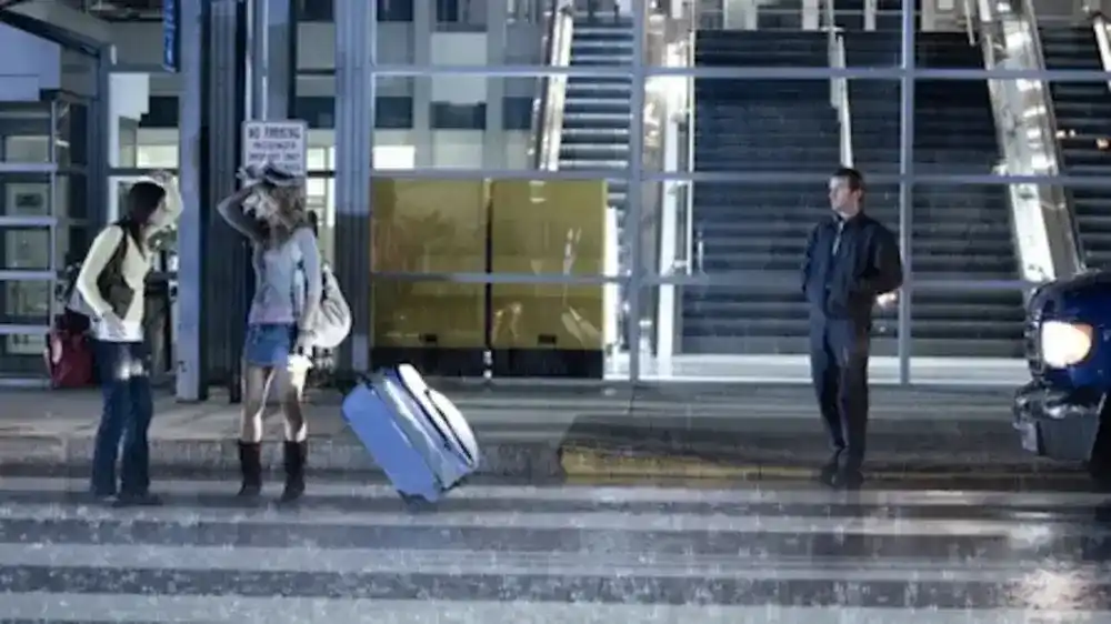 Die Frauen am Flughafen