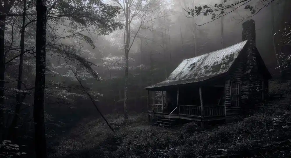 Eine Hütte
