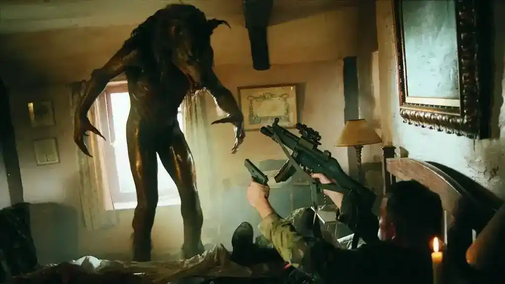 Ein Werwolf und ein Mann