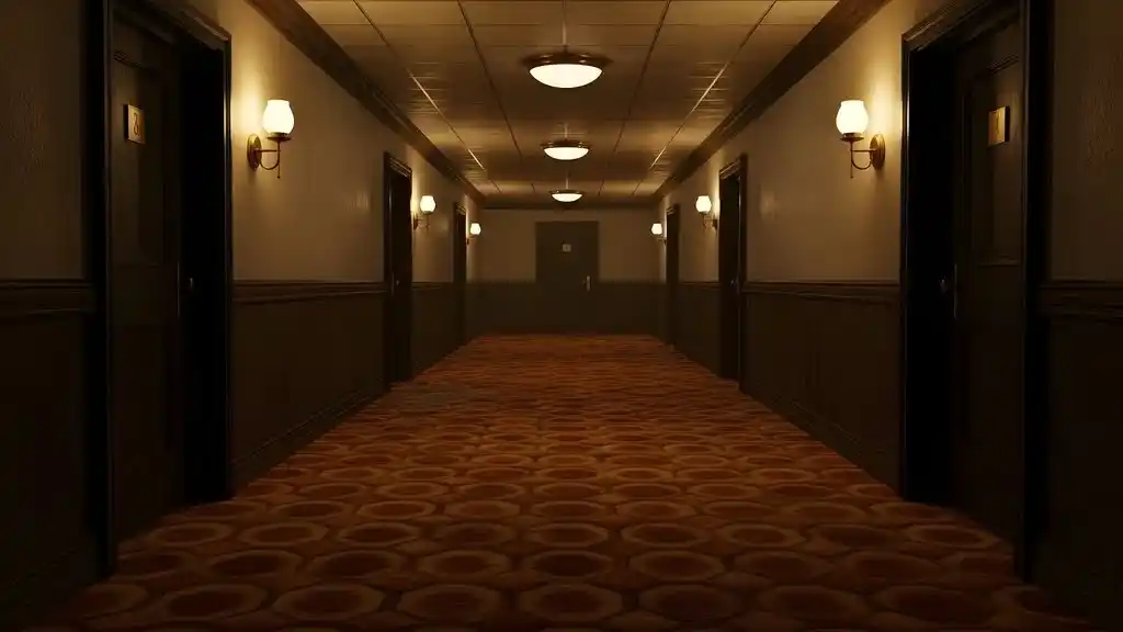 Ein Hotelflur