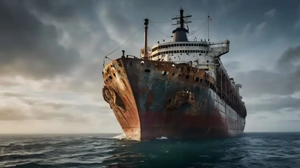 Ein großes Schiff