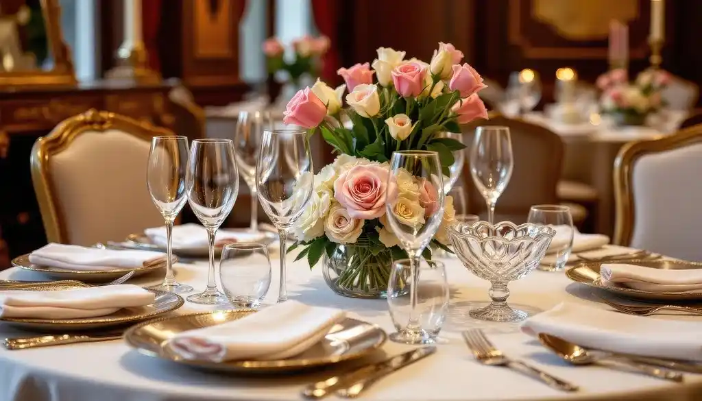Ein elegant gedeckter Tisch