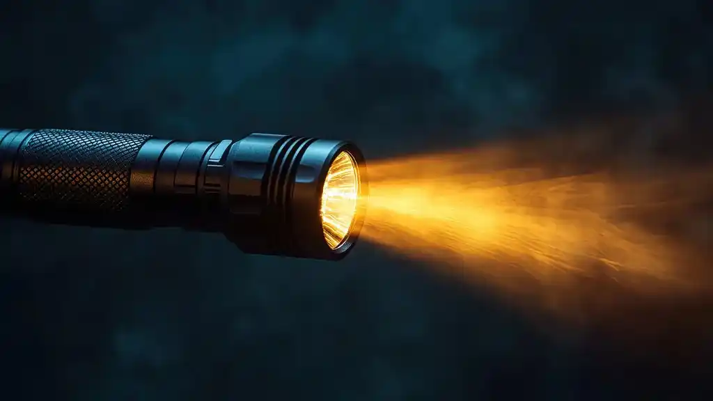 Eine Taschenlampe