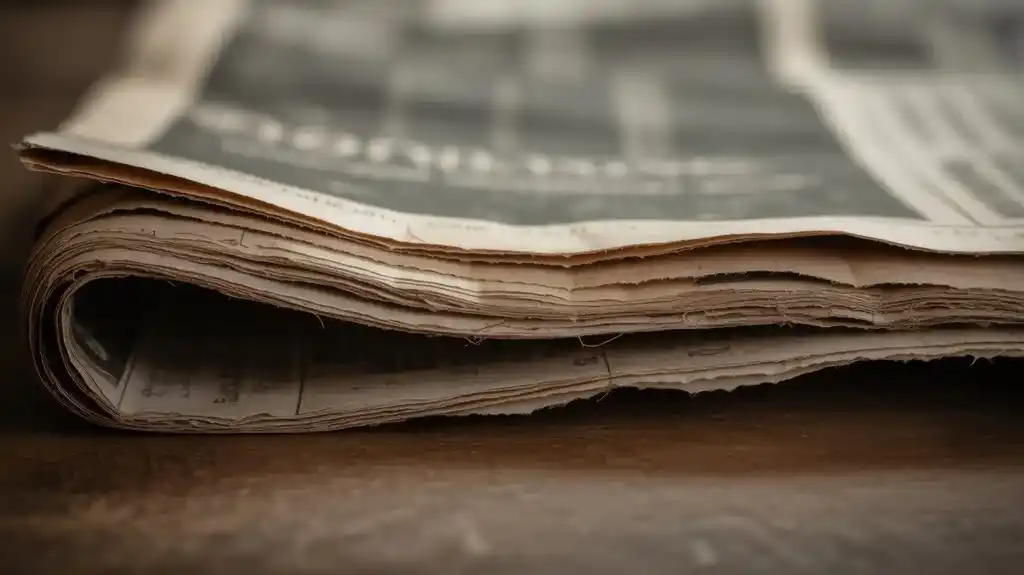 Eine alte Zeitung