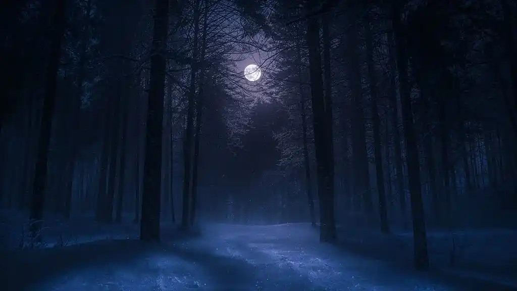 Im Wald bei Nacht